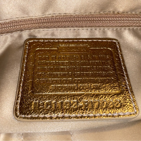 COPY - Coach Gold Pink Blue Patchwork purse - Picture 7 of 13